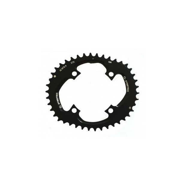 O-Symetric Plateau Externe VTT OSymetric Shimano XTR FC-M980 104mm 42 Dents Noir