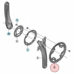 Plateau Shimano Acera FC-M3000 - 40 Dents