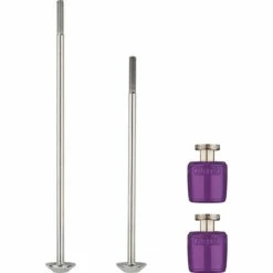 Set De 2 Axes De Blocage De Roues Abus Nutfix M5 Violet - 100/135 Mm